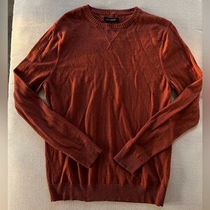 Treasure & Bond Men's Crewneck Sweater in Burnt Orange